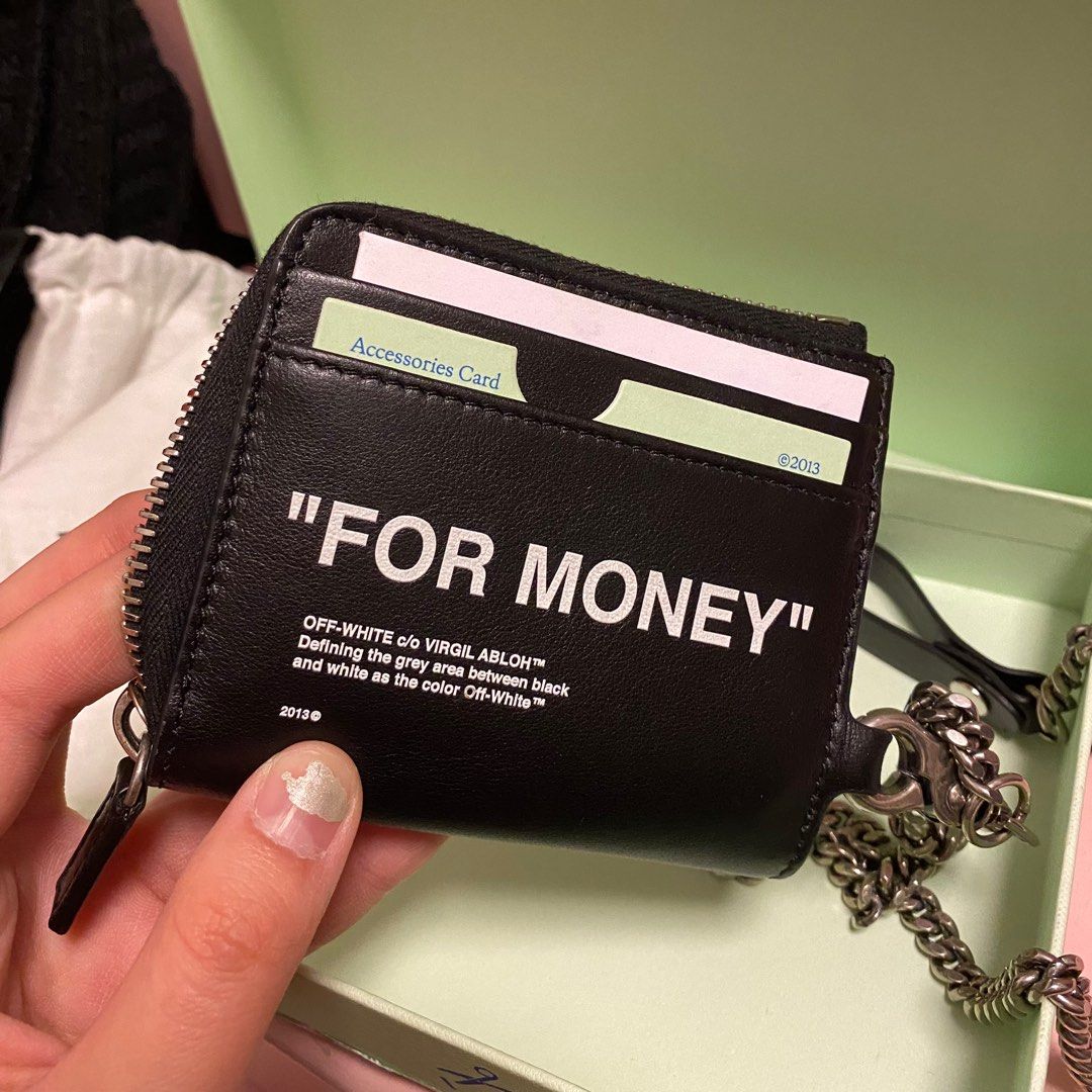 Off white for sales money chain wallet