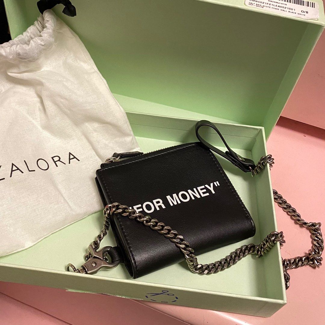 Off white for money chain wallet best sale
