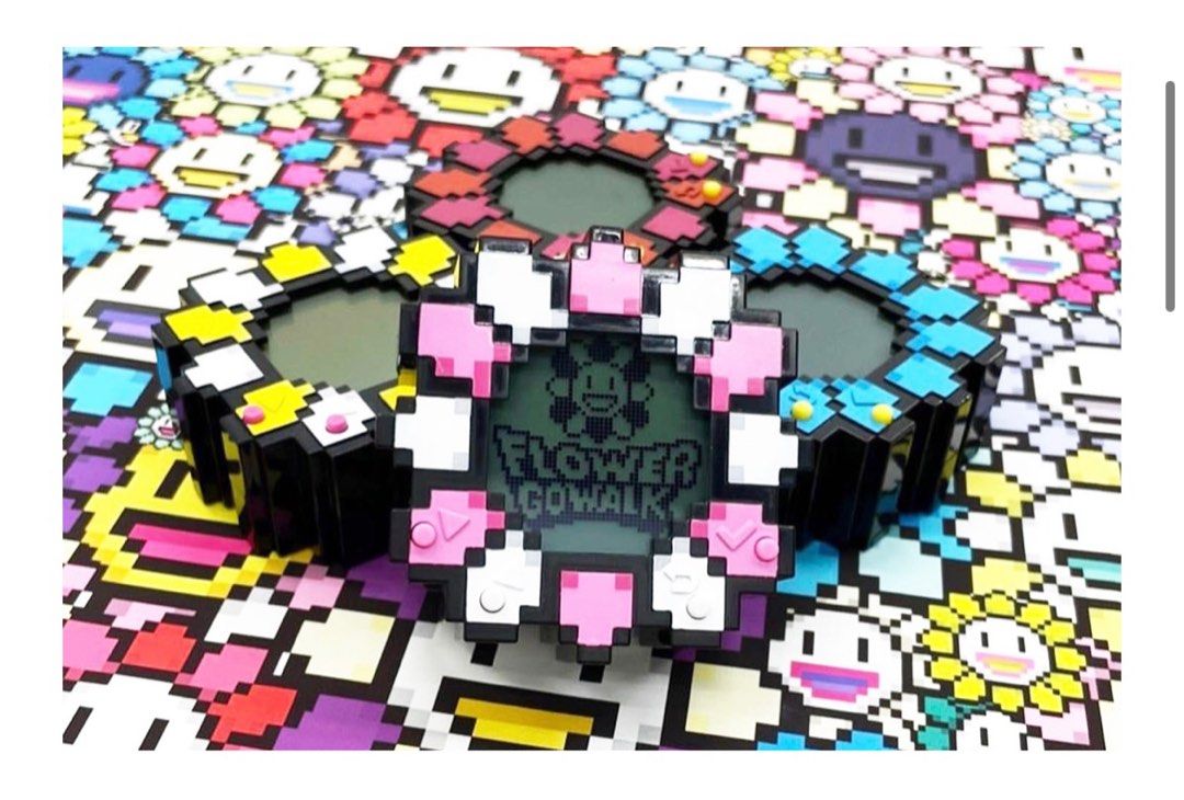 FLOWER GO WALK Pink&white 村上隆 ホルダ-ピンク&白｜ゲーム・おもちゃ・グッズ