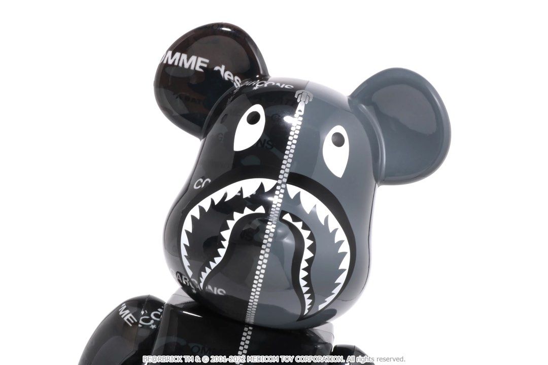 預訂Pre-Order) BAPE(R) CDG CAMO SHARK 100% & 400% BEARBRICK A