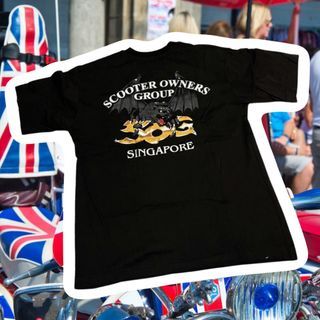 🛵 Scooter Owners Group Singapore vintage 2002 SOG T-shirt size L