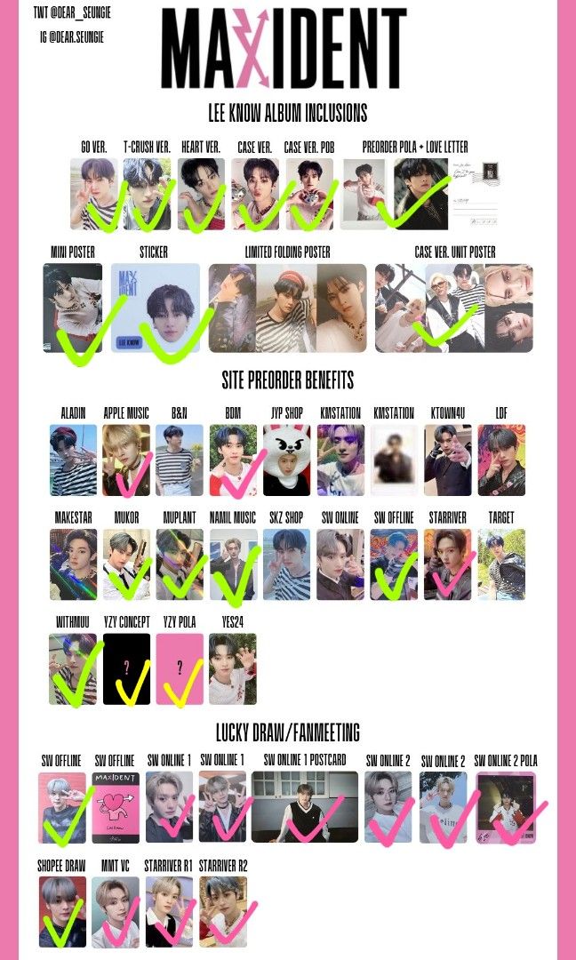 現貨 Stray Kids Maxident特典卡