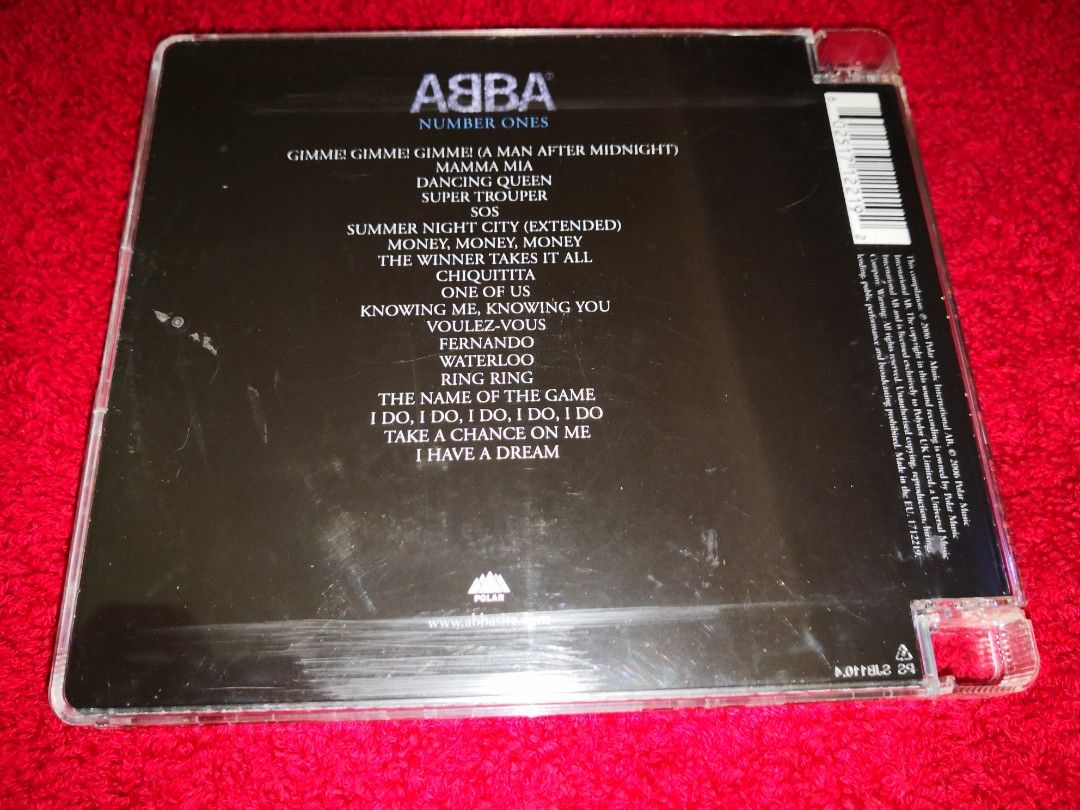 ABBA Number Ones CD, Hobbies & Toys, Music & Media, CDs & DVDs on Carousell