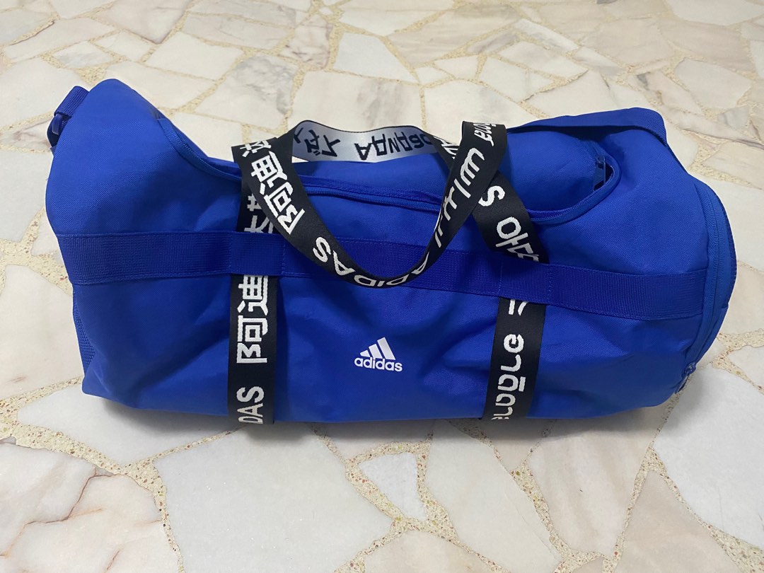 ADIDAS 4ATHLTS Duffel Bag Large Blue, Men's Fashion, Bags, Sling Bags