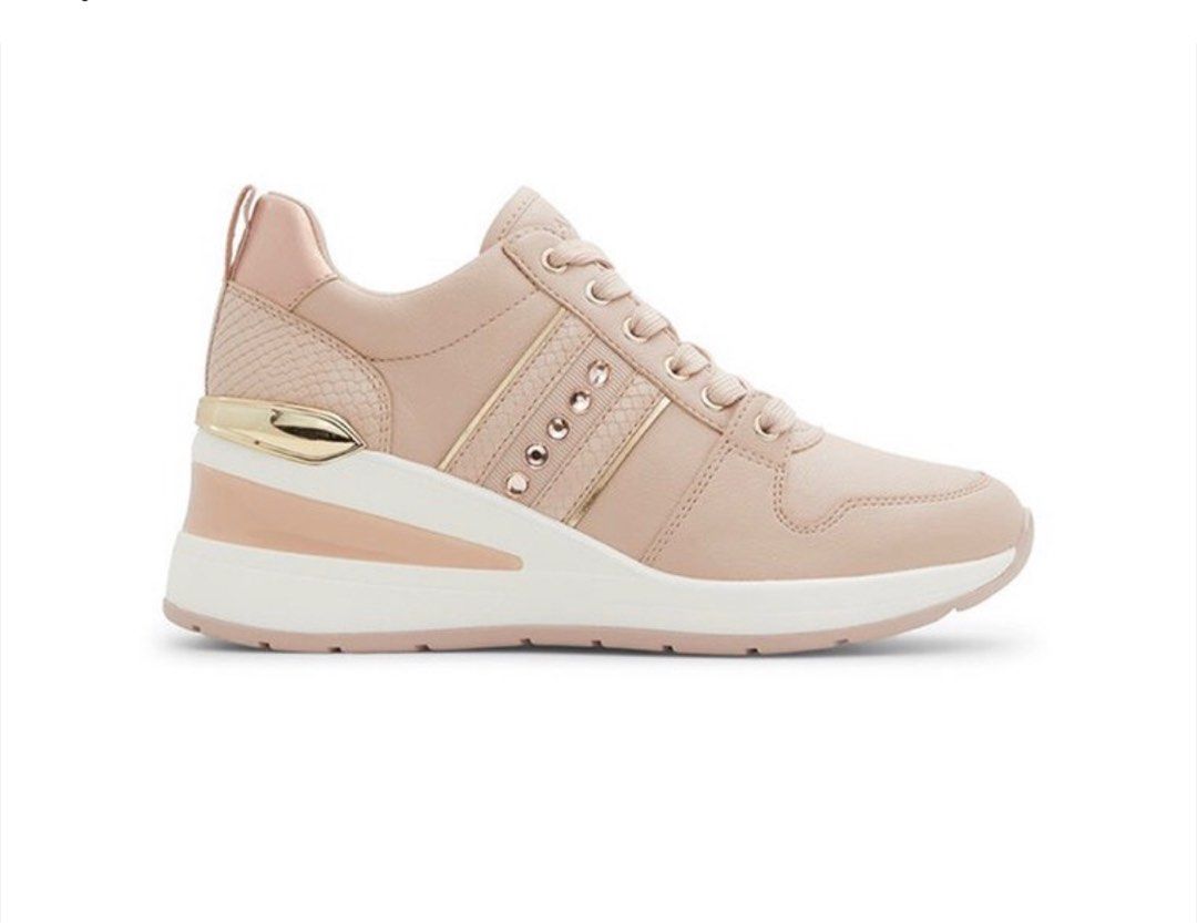 Aldo white wedge sneakers hot sale