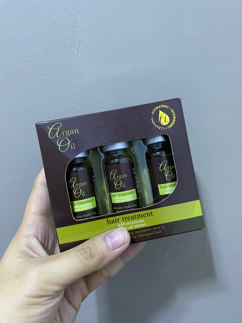 Argan Oil Hair Treatment Shots, Beauty & Personal Care, Hair on Carousell