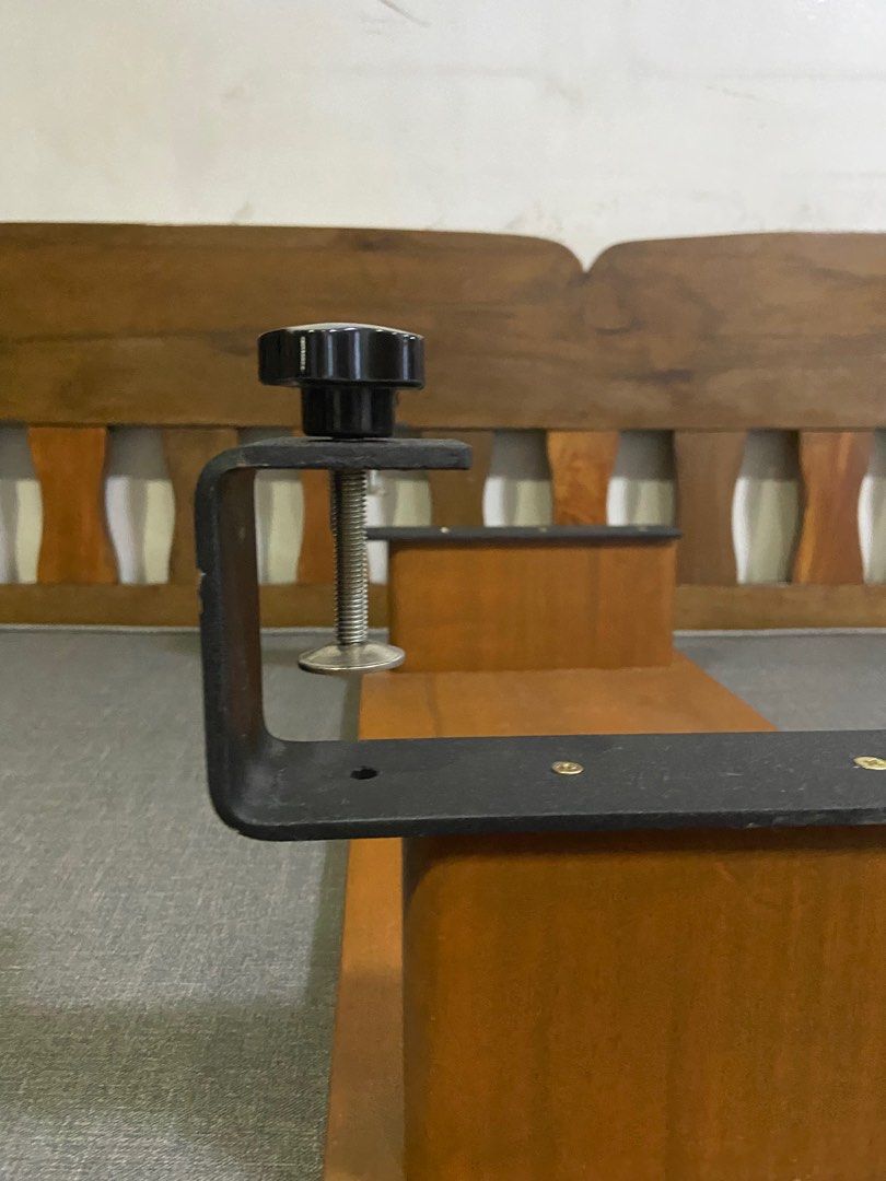 AV Make Mahogany Monitor Riser, Furniture & Home Living, Furniture, Tables & Sets on Carousell