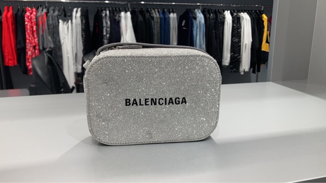 Balenciaga glitter camera bag on sale