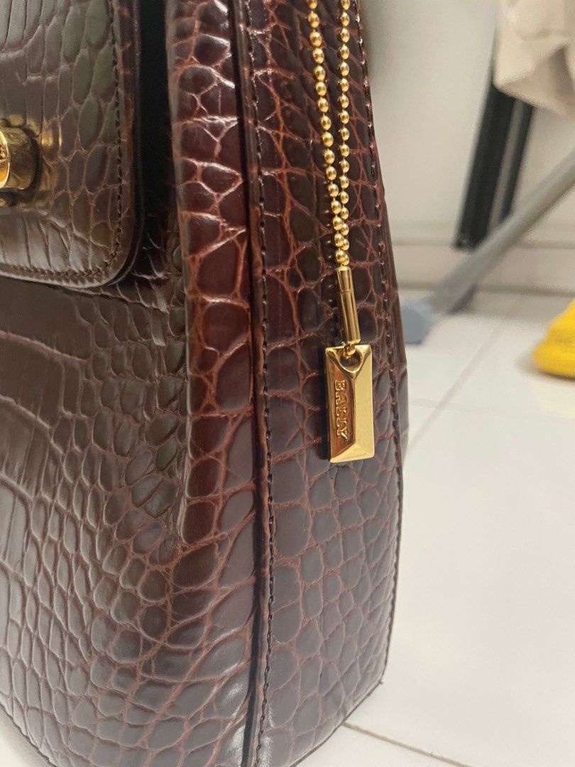 Bally sales crocodile bag