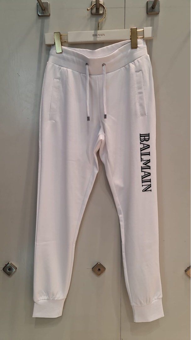 Balmain Metallic B logo-patch Track Pants - Farfetch