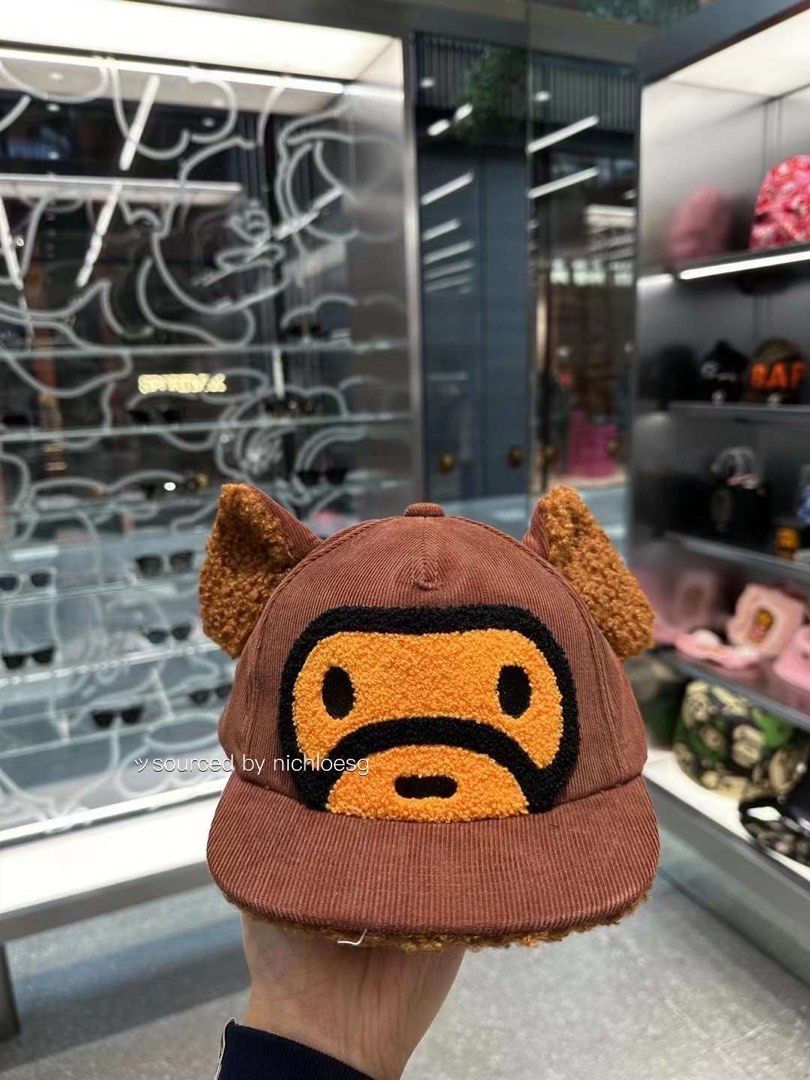 帽子 BABY MILO BEAR EAR BABY HAT BABY MILO BEAR EAR BABY HAT | bape.com
