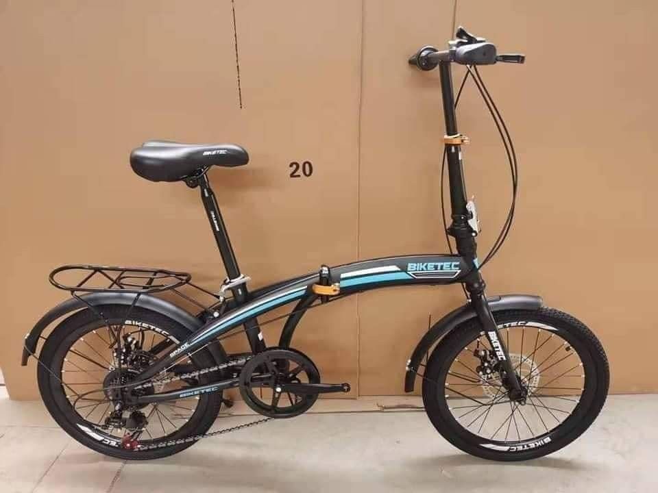 BIKETEC DOLPHIN FOLDING BIKE SIZE 20" (Category: Bicycles) located in Antipolo. Submitted by mgrace0920 (Listing ID 1200231937, Image 2). Description: ✨BIKETEC DOLPHIN FOLDING BIKE SIZE 20" ₱4,299.00 MEGA SALE 😍😍 ✅With Bell & Mud guard ✅With back seat/carrier ✅HIGH QUALITY & HEAVY DUTY ✅TIRES SIZE 20ER ✅1x7 SPEED ✅CARBON STEEL FRAME ✅EASY TO FOLD ✅ADJUSTABLE HANDLE BAR ✅SHIMANO SHIFTER ✅RD SHIMANO ✅ADJUSTABLE & QUICK RELEASE SEATPOST ✅PAINT NOT