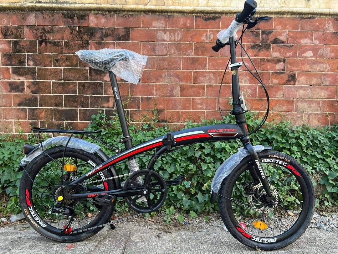 BIKETEC DOLPHIN FOLDING BIKE SIZE 20" (Category: Bicycles) located in Antipolo. Submitted by mgrace0920 (Listing ID 1200231937, Image 1). Description: ✨BIKETEC DOLPHIN FOLDING BIKE SIZE 20" ₱4,299.00 MEGA SALE 😍😍 ✅With Bell & Mud guard ✅With back seat/carrier ✅HIGH QUALITY & HEAVY DUTY ✅TIRES SIZE 20ER ✅1x7 SPEED ✅CARBON STEEL FRAME ✅EASY TO FOLD ✅ADJUSTABLE HANDLE BAR ✅SHIMANO SHIFTER ✅RD SHIMANO ✅ADJUSTABLE & QUICK RELEASE SEATPOST ✅PAINT NOT