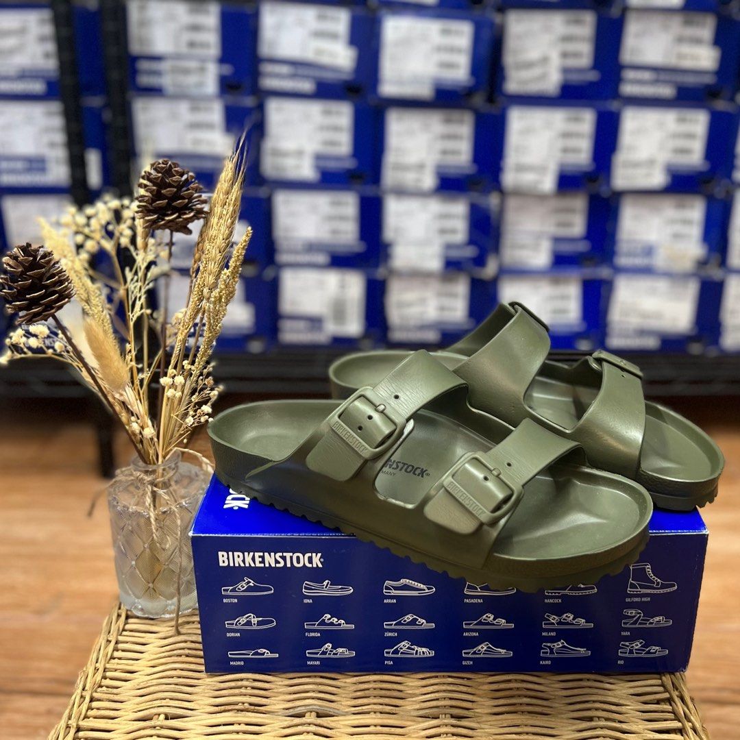 Birkenstock Arizona Eva Khaki Men s Fashion Footwear Slippers