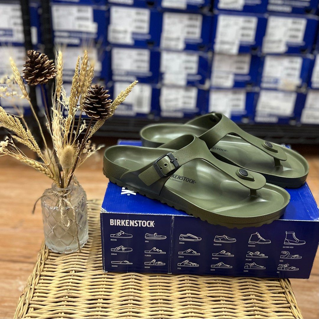 Birkenstock Gizeh Eva Khaki Men s Fashion Footwear Slippers