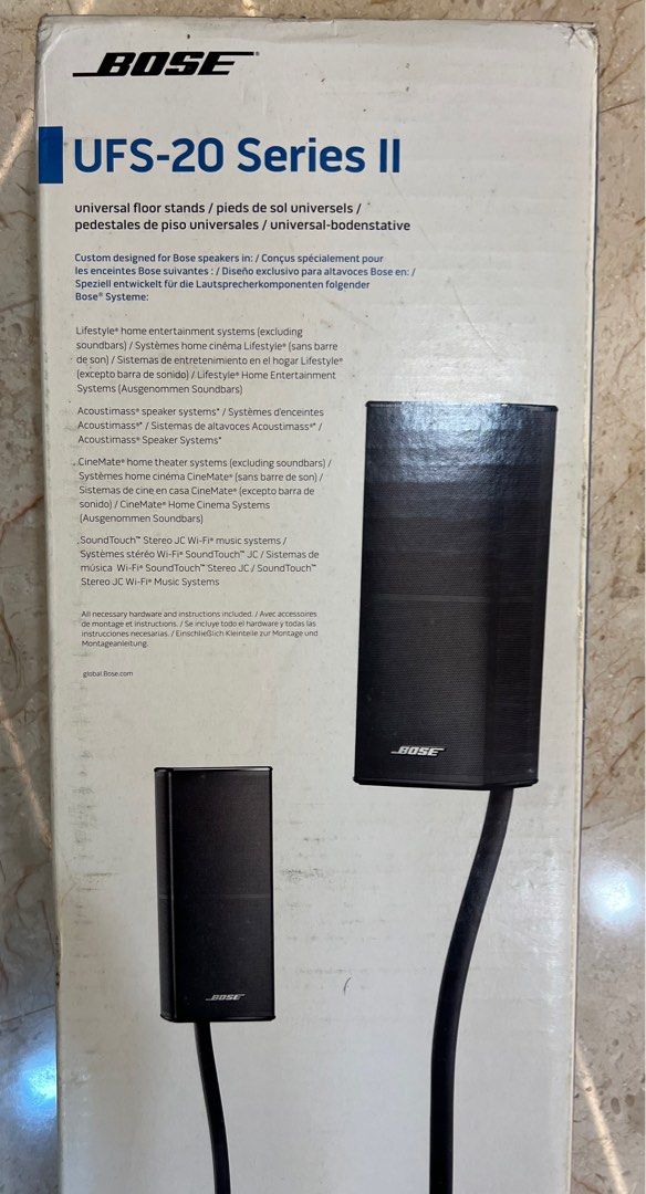  Bose UFS-20 Universal Floor Stands (Pair) - Black : Electronics