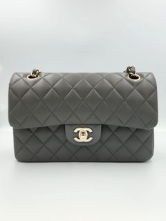 Chanel 22A Mimi Duma Backpack Lambskin Dark Grey LGHW (Microchip)