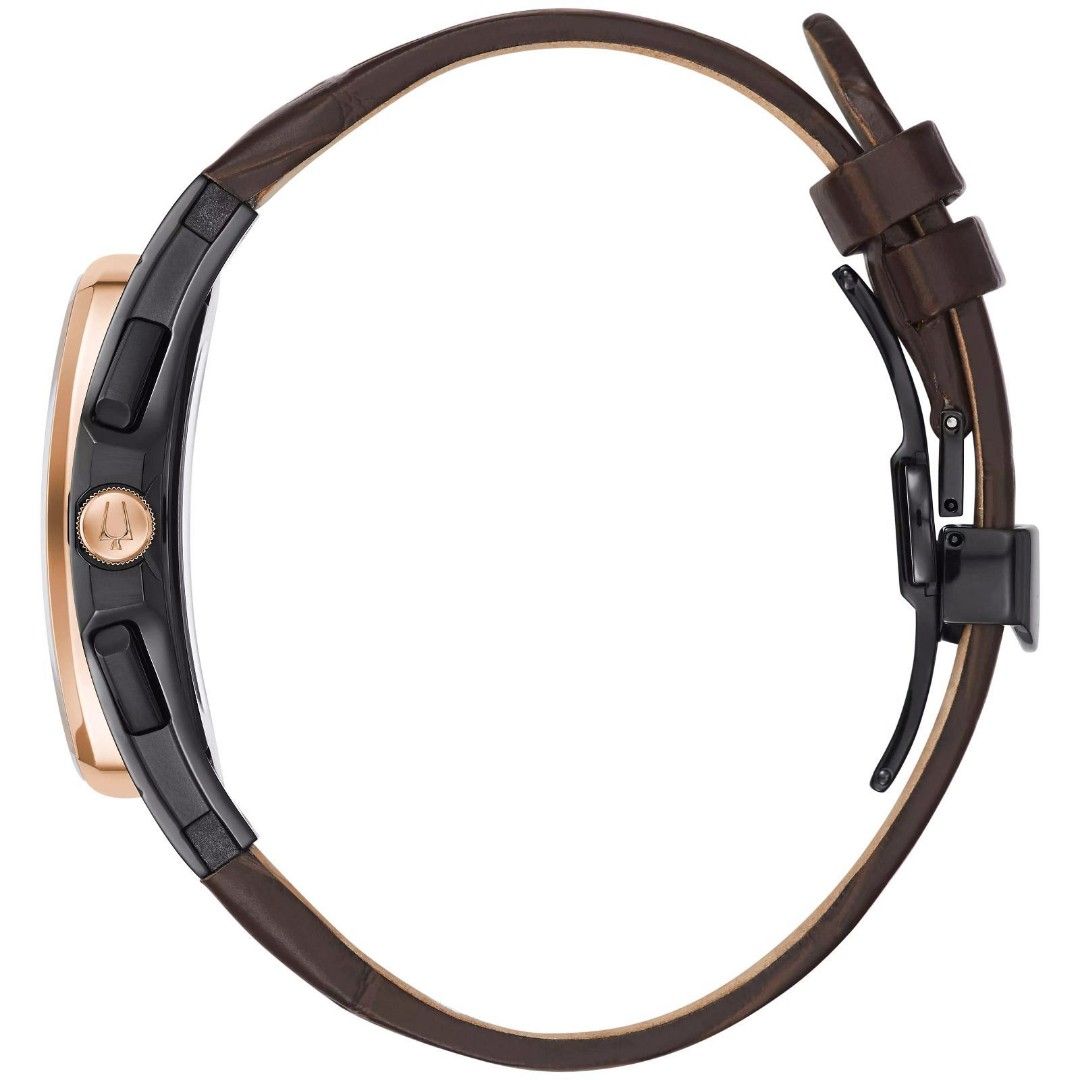 Bulova Curv Tonneau Brown Chronograph Ultra High Frequency 262khz