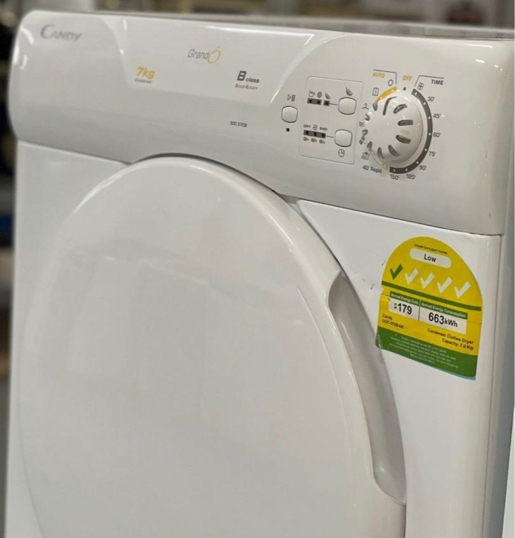 Candy 7kg Condenser Dryer, TV & Home Appliances, Washing Machines and