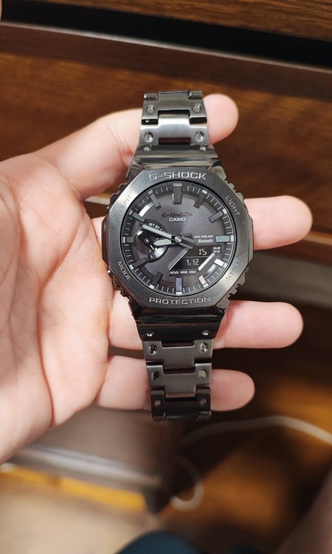 Casio G-Shock GM-B2100 black, Men's Fashion, Watches & Accessories ...