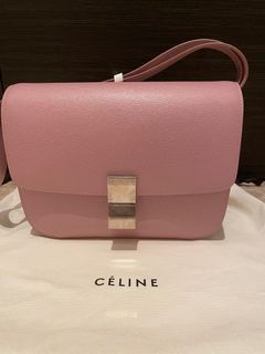 Celine Classic Box Bag Smooth Leather Pink Color, Luxury, Bags & Wallets on  Carousell