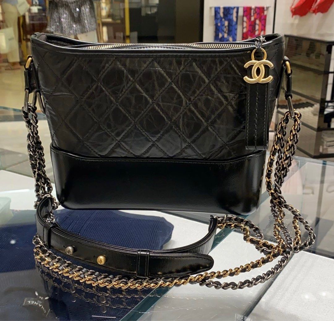 Chanel gabrielle medium black, Luxury, Bags & Wallets on Carousell