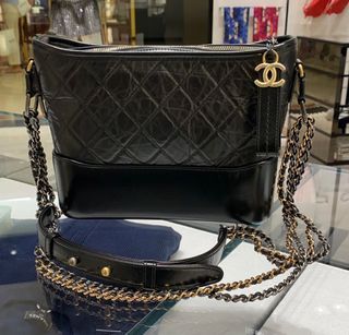 Chanel 22s small hobo bag black caviar, Luxury, Bags & Wallets on Carousell