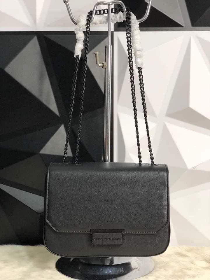 Double chain link crossbody discount bag