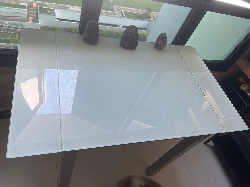 Class table (Category: Tables & Sets) located in Singapore. Submitted by iroysg (Listing ID 1200219884, Image 2). Description: Dining table ,L110cm W61cm H76cm ,Self collect at Yishun .