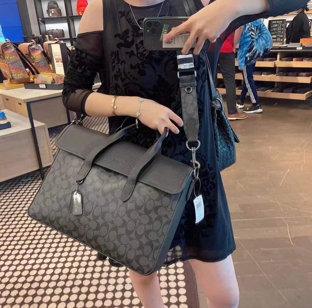 Coach briefcase, Women's Fashion, Bags & Wallets, Tote Bags on Carousell