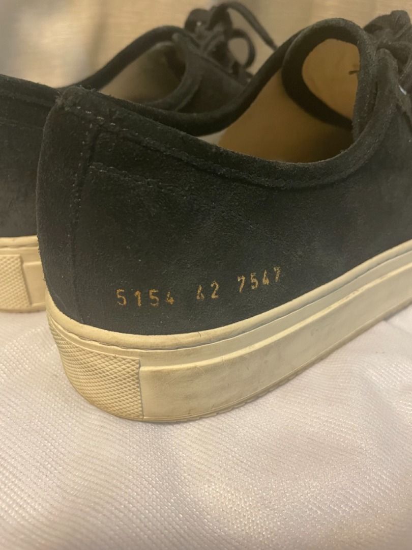 Common Projects Tournament Low Suede Sneakers Black Men s