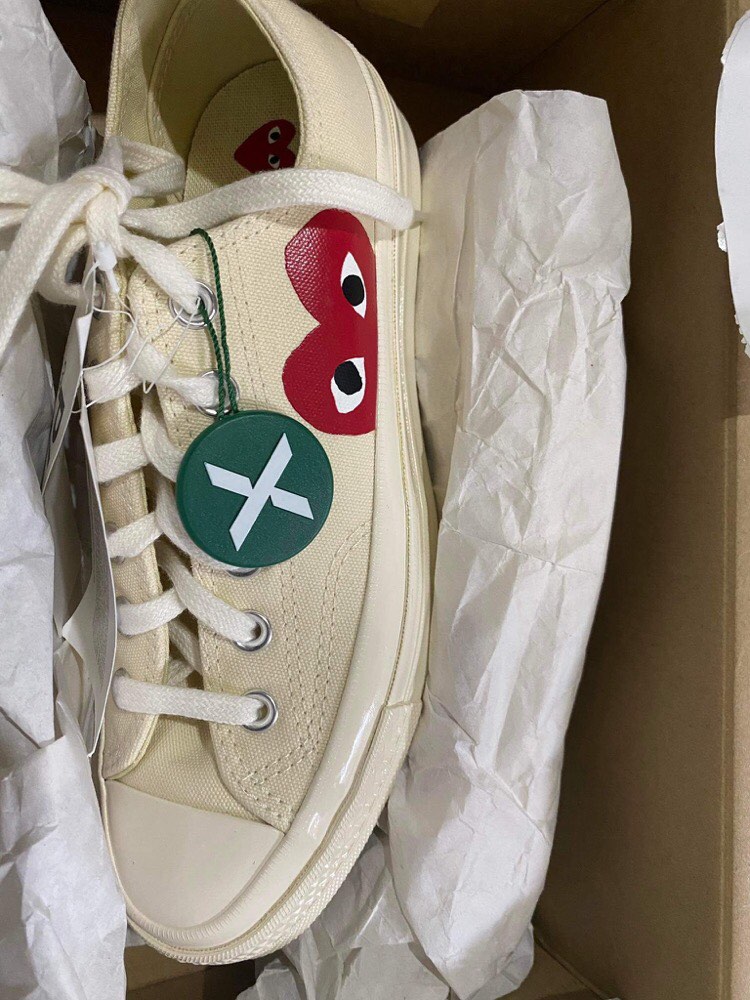 converse cdg haute blanche