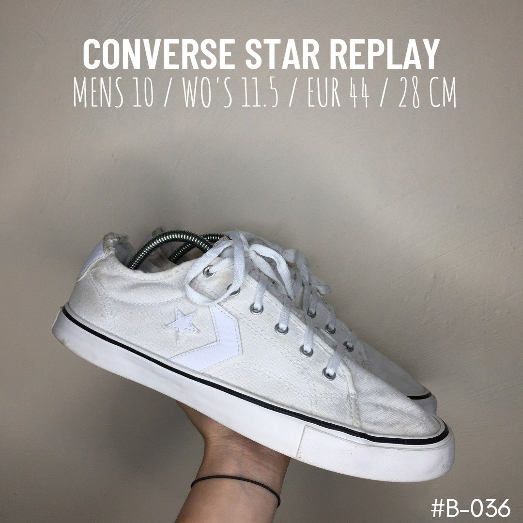 Converse star discount replay white
