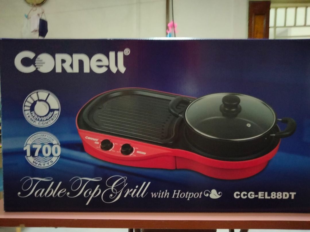 CORNELL TABLE TOP GRILL with HOTPOT, TV & Home Appliances, Kitchen ...
