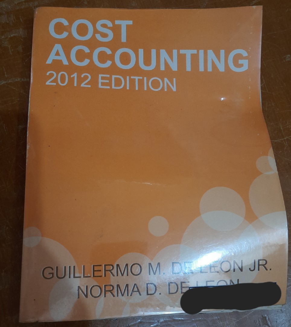2012 Cost Accounting by G. De Leon and N. De Leon, Hobbies & Toys