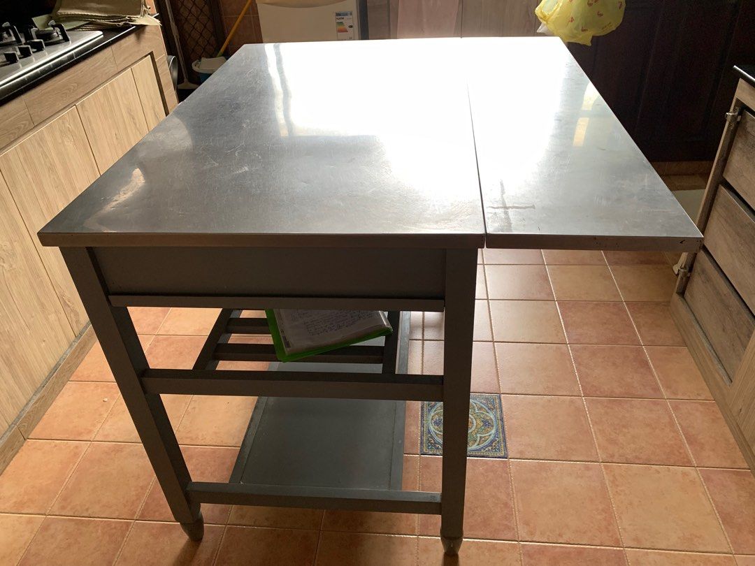 Crate & Barrel Sheridan kitchen island, Furniture & Home Living