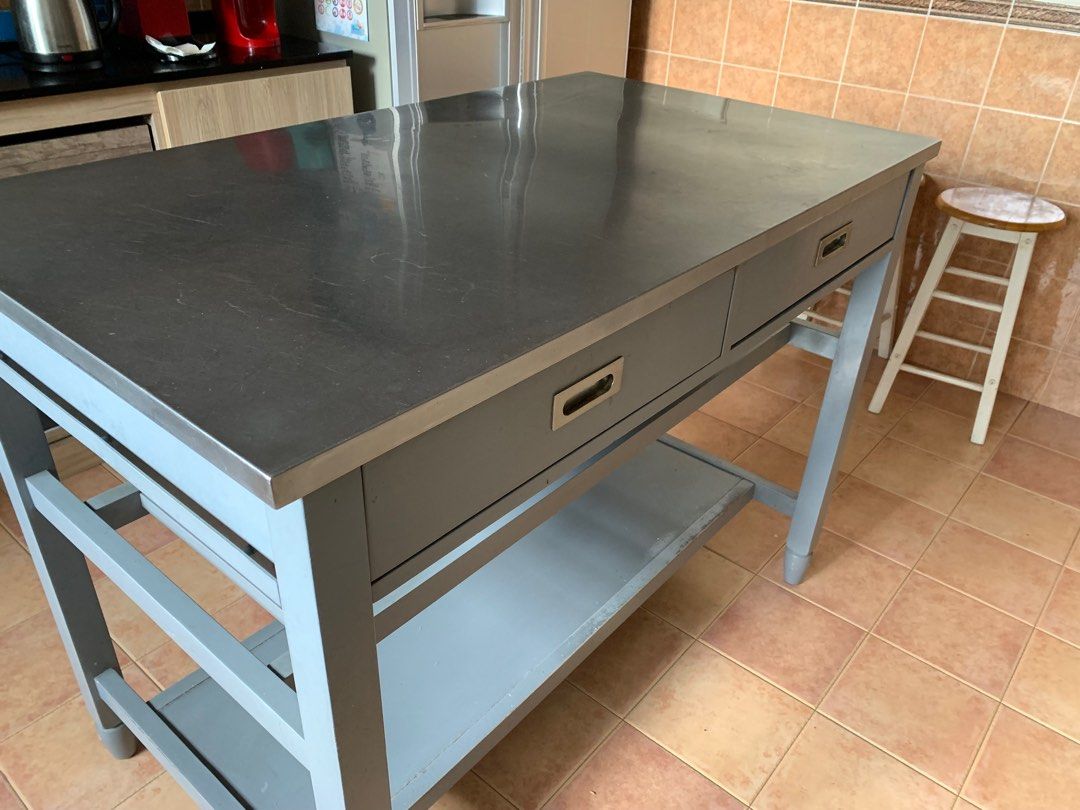 Crate & Barrel Sheridan kitchen island, Furniture & Home Living