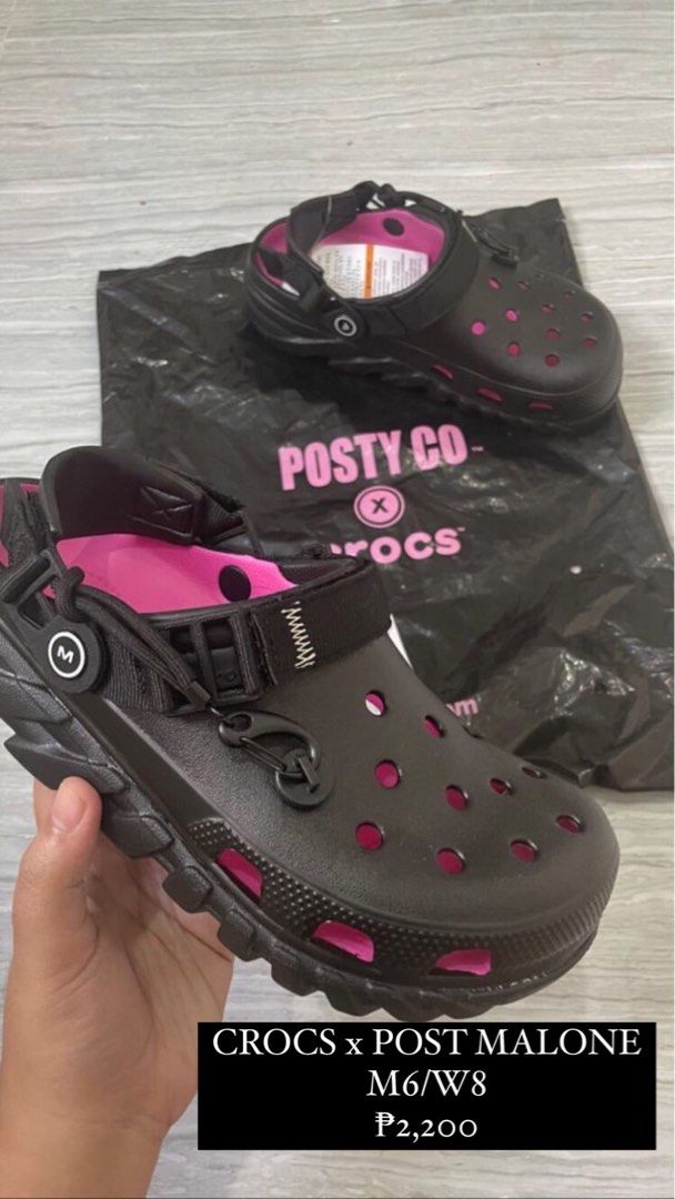 Crocs Post Malone Men s Fashion Footwear Slippers Slides on