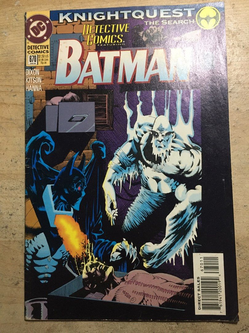 Detective Comics Featuring Batman (Dc #670 Jan 94) (Knightquest the search,  Hobbies & Toys, Books & Magazines, Comics & Manga on Carousell