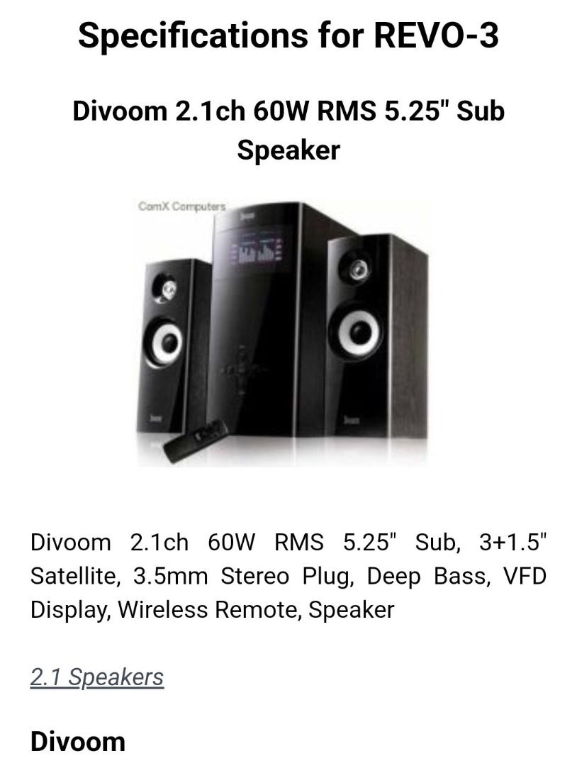 Divoom multimedia subwoofer system deals