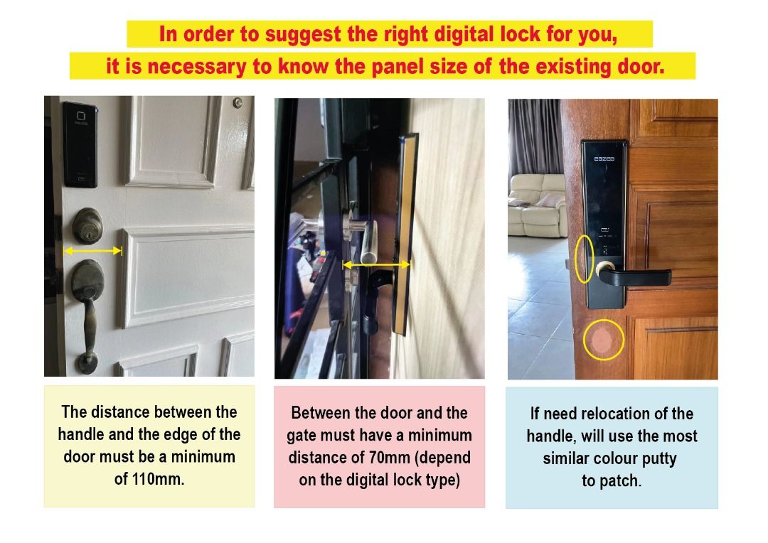 [Door Lock] Replace Existing Thumbpress Lock Handle to Eazea Digital