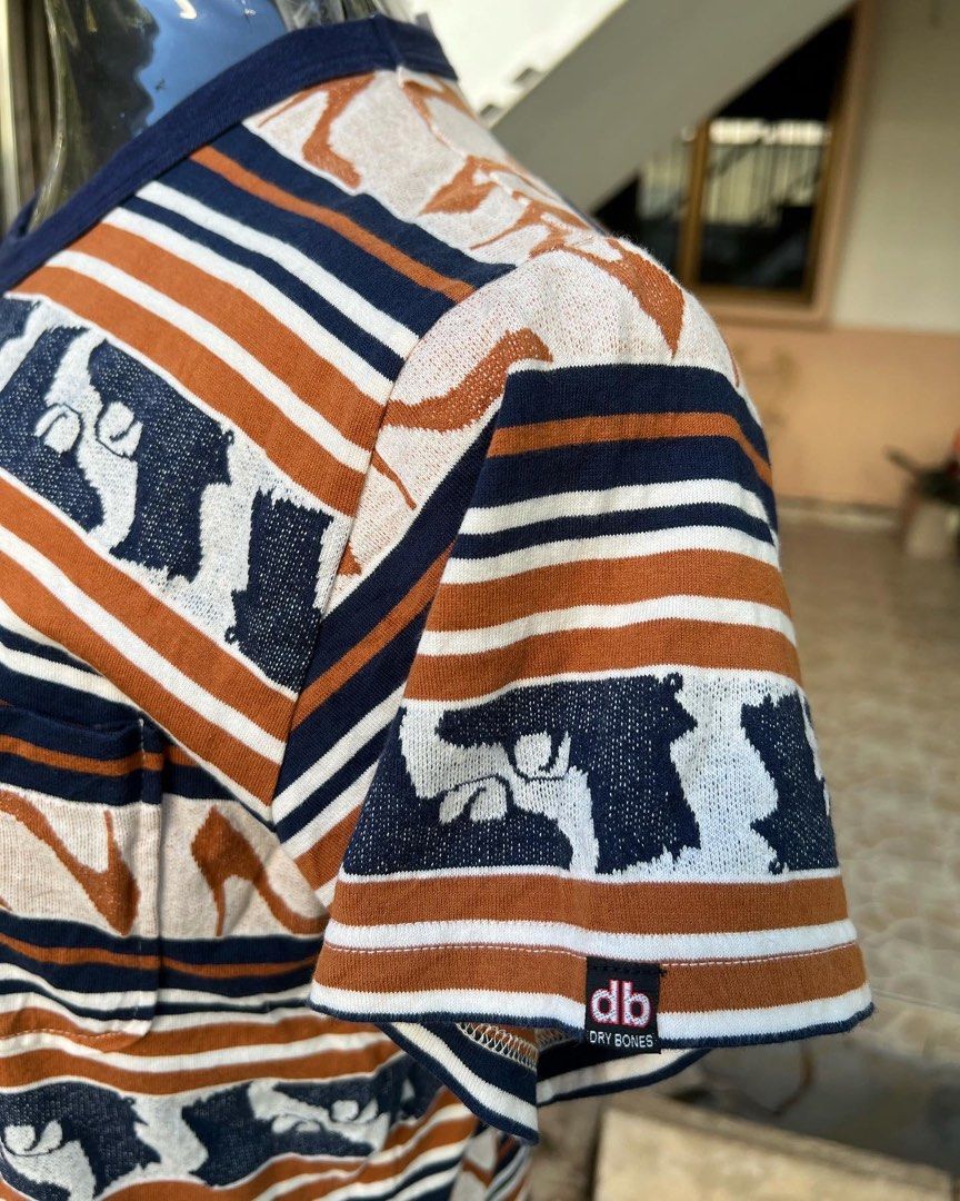 Dry Bones Japan Stripes Tshirt, Men's Fashion, Tops & Sets, Tshirts