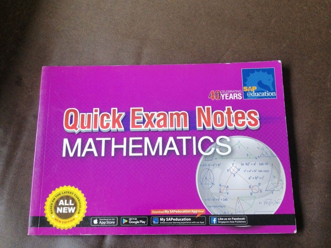 e-math-notes-hobbies-toys-books-magazines-assessment-books-on