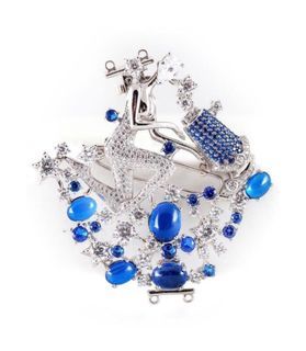 Elegance Aquarius Brooch