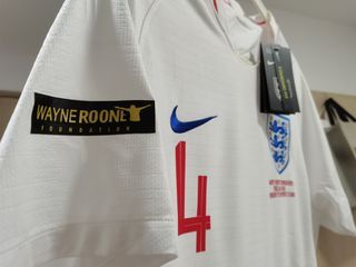England vs USA home Jersey #4 Commemorative Edition special for Wayne Rooney's last game play for England