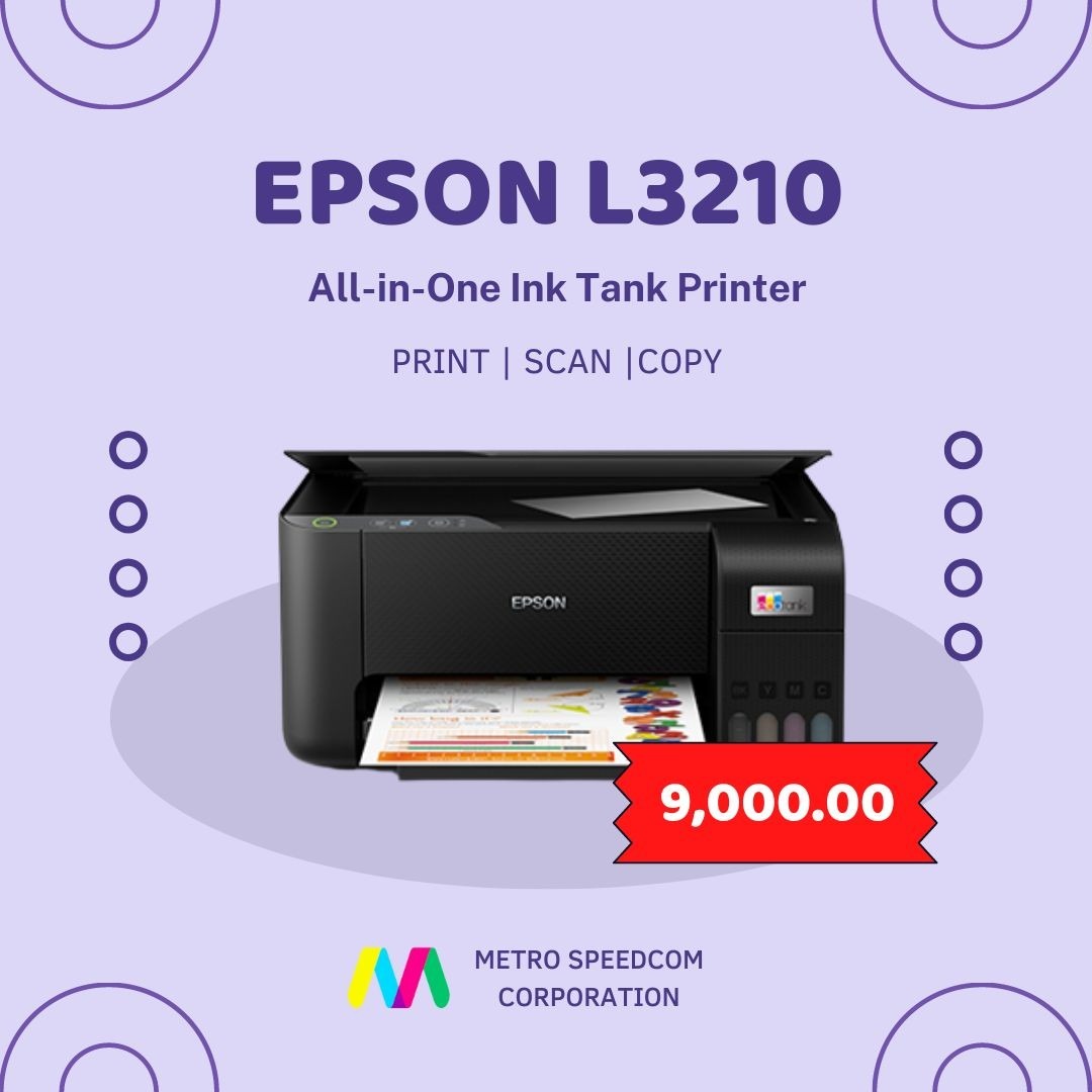 Epson L3210 (Print Copy Scan) Ink Tank Printer for SALE, Computers