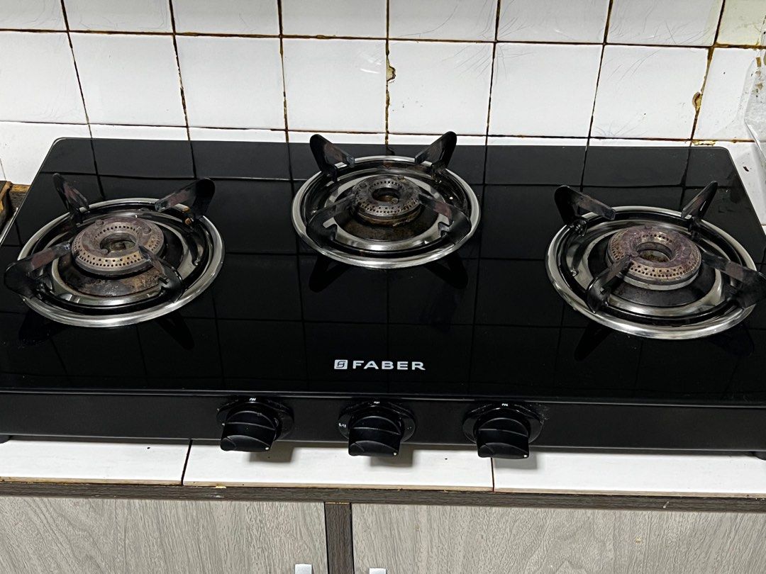 faber 3 burner glass hob