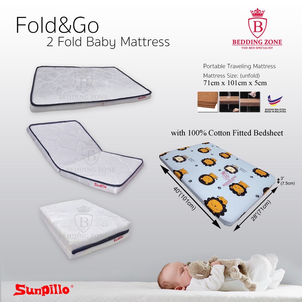 Foldable baby mattress hot sale