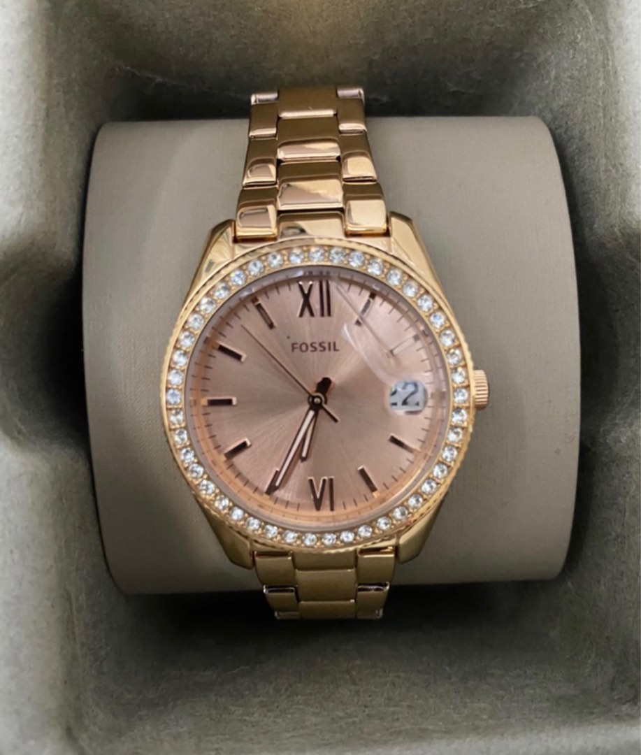Fossil Scarlette Rose Gold 32mm Luxury Watches on Carousell