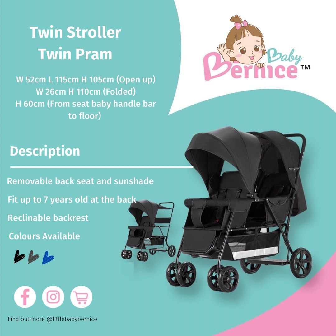 Stroller with cheap seat on back